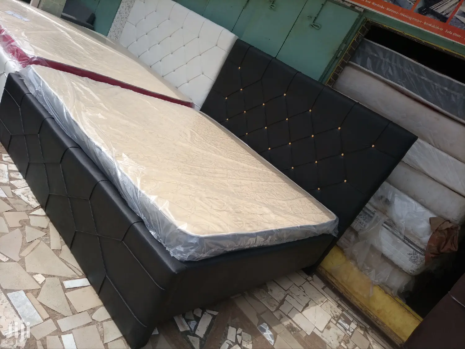 New Black Kingsize Bed With Matress. Free Delivery