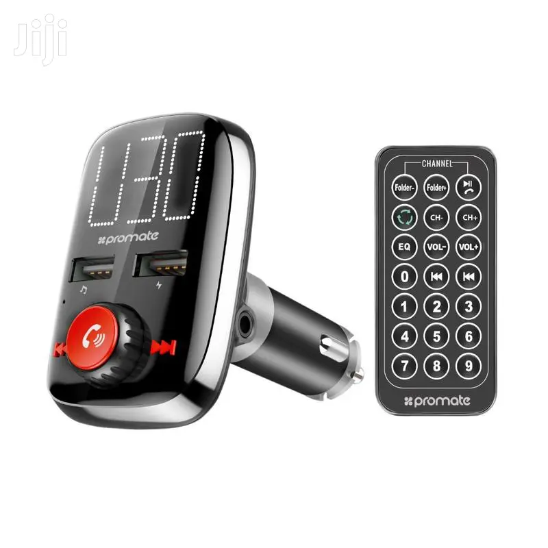 Promate Smartune-3 Wireless In-Car FM Transmitter+USB Ports
