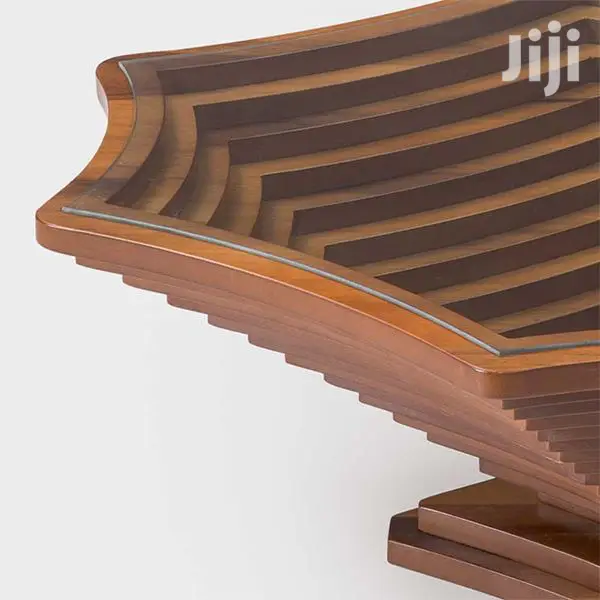 Coffee Table (Mahogany) With Glass Top