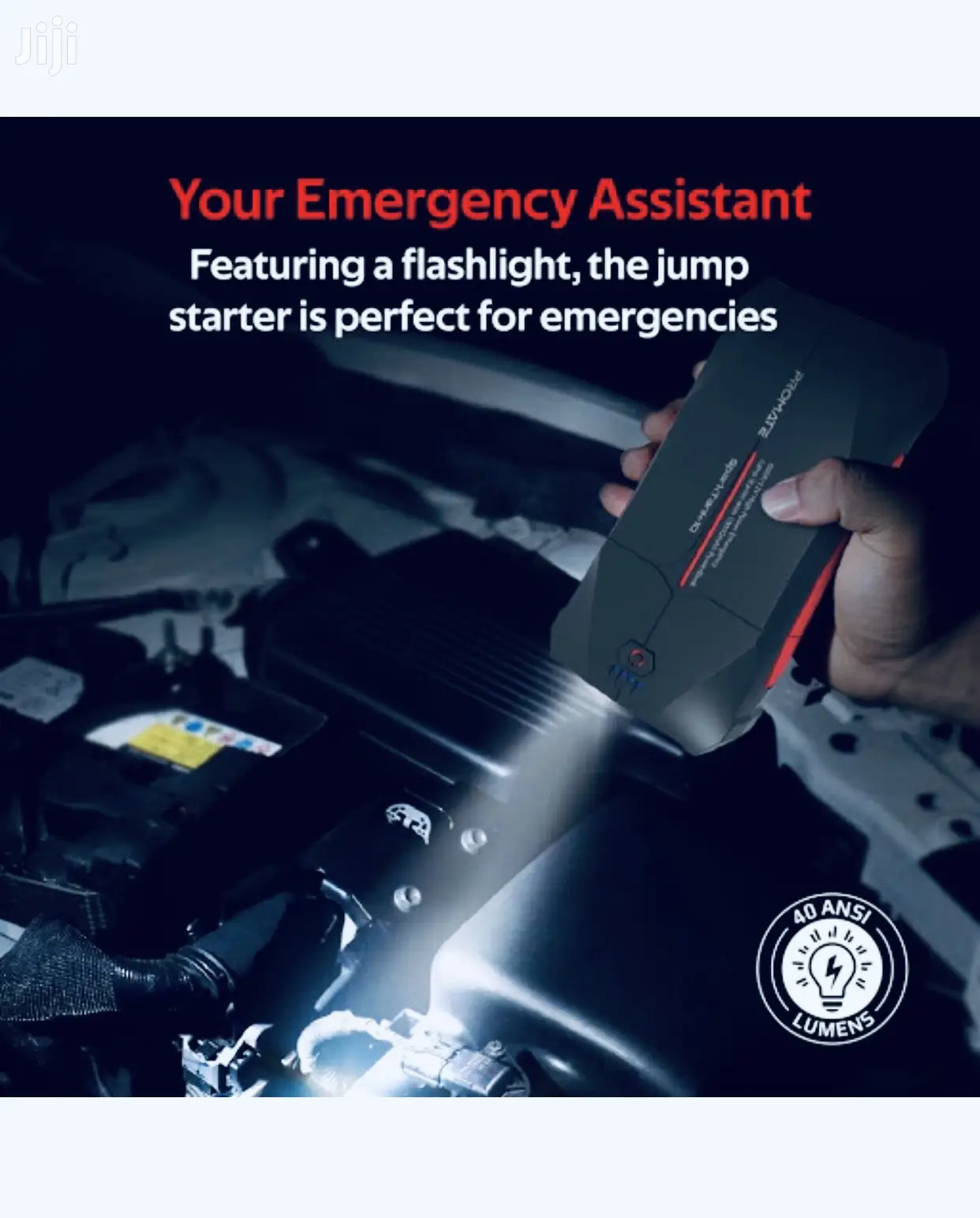 Promate Sparktank-10 12V High Power Jump Starter+Power Bank