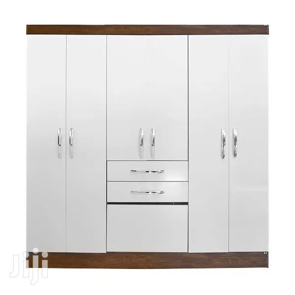 WARDROBE 6DOORS (Brown and White)