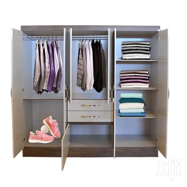 WARDROBE 6DOORS (Brown and White)