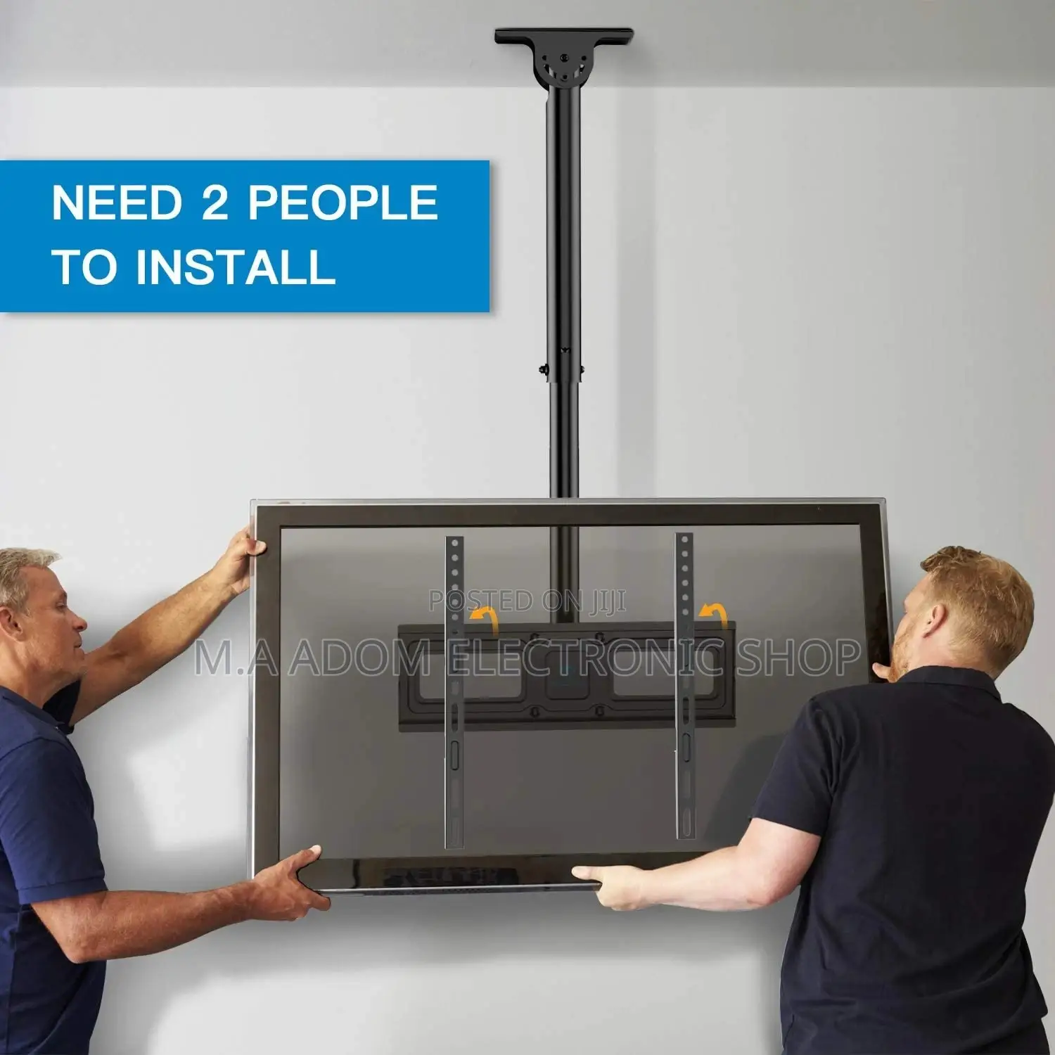 Easy to Install Adjustable Ceiling Wall Mount 37''-55