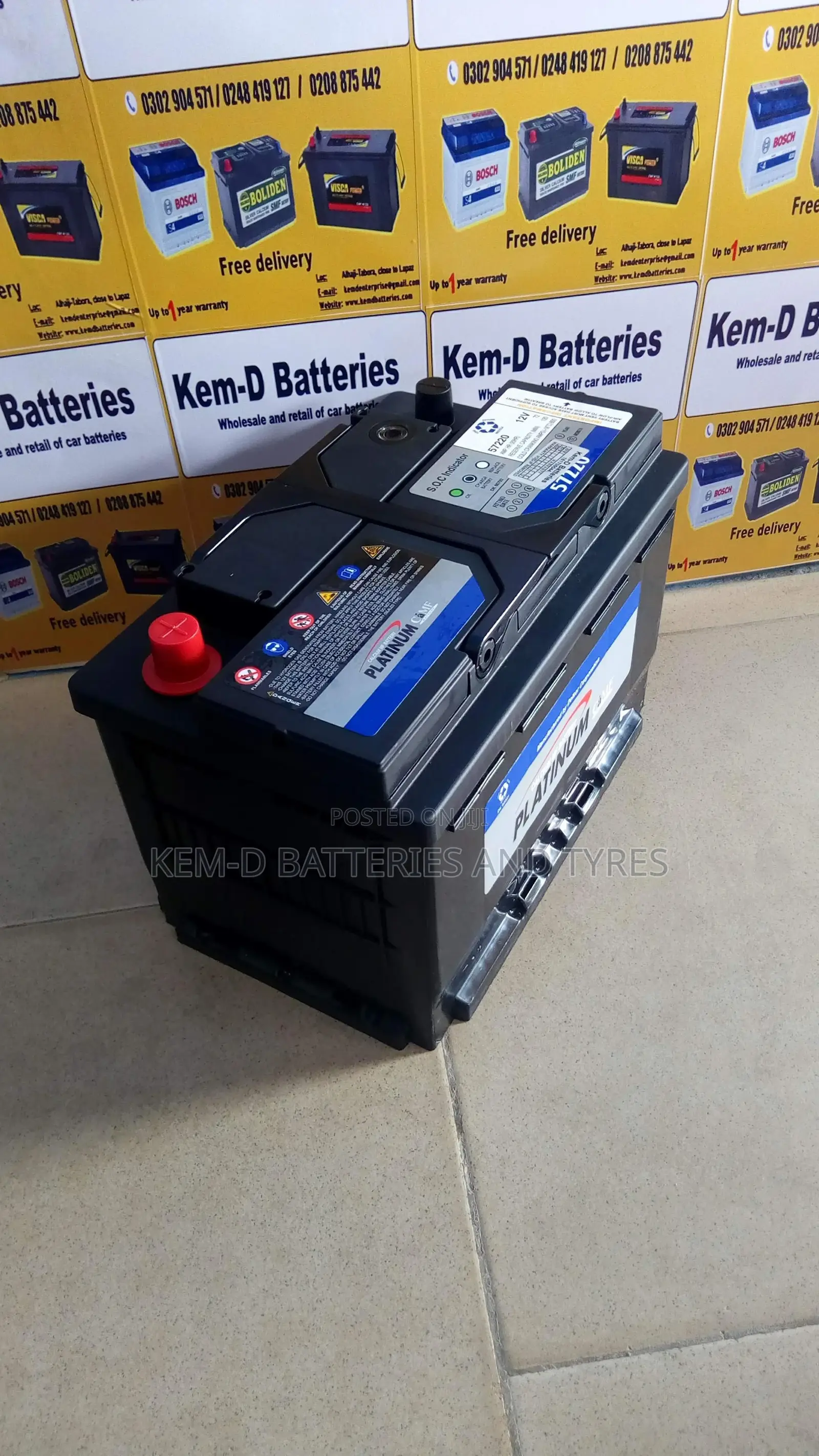 Saloon Car Battery. Both Big and Small