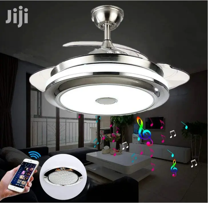 Foldable Ceiling Fun With Bluetooth and Light