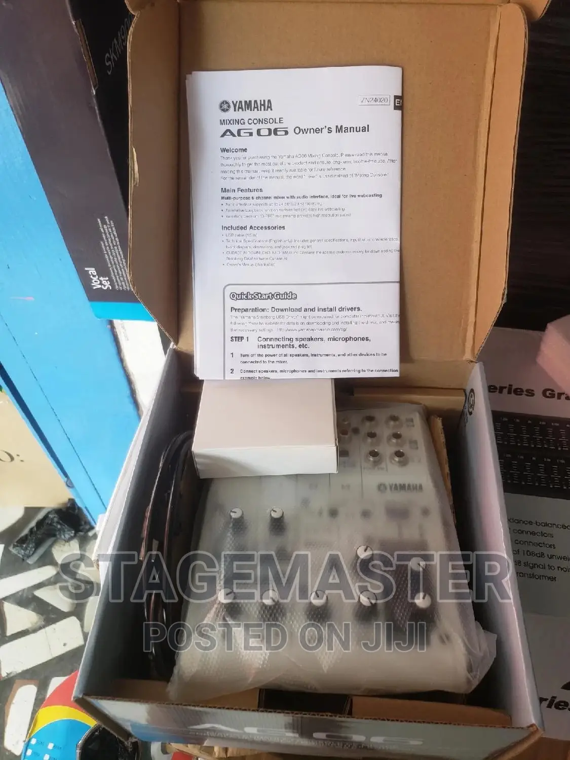 Yamaha Mixer 6 Channel With Sound Card.