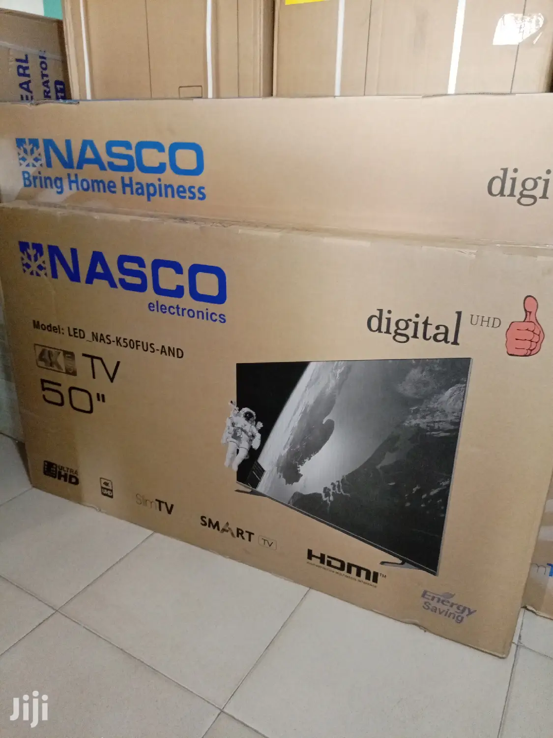 Nasco 50" Uhd4k Android Flameless Tv