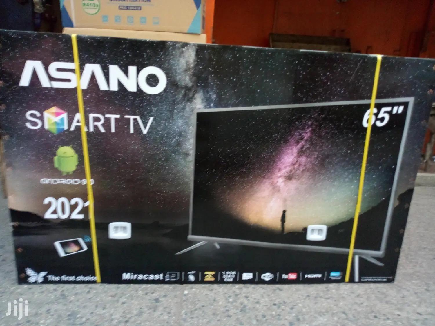 Asano 65inches Tv- Android Smart – 65′′ Black