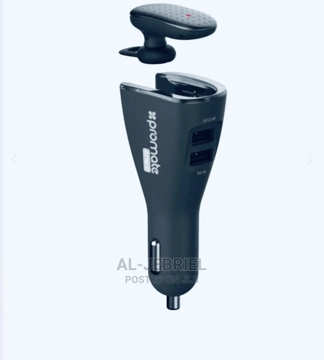 Promate Aria 2 Bluetooth Headset With USB 2A Car Charger