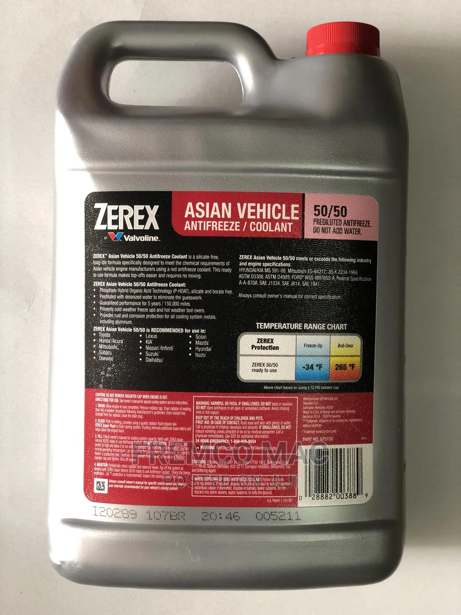 Valvoline (Coolant) ZEREX