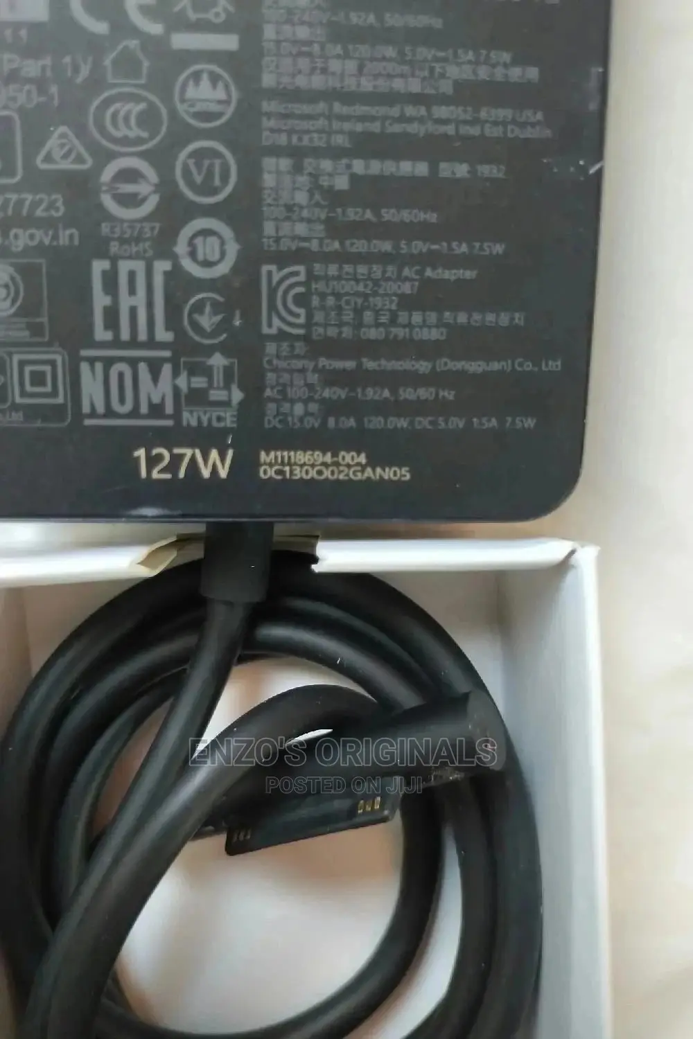 Microsoft Surface Book 3 Charger 127watt Original In Oem Box