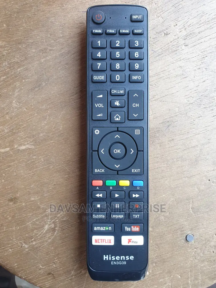 Hi Sense Smart Tv Remote