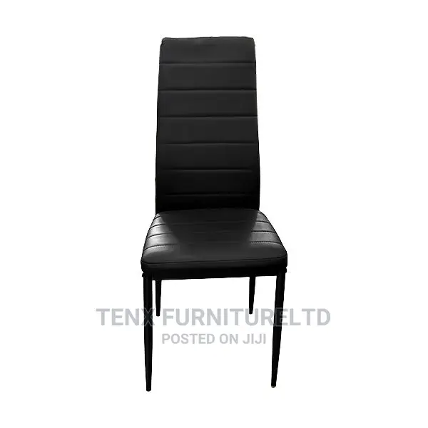 Dining Set 1+6 Tempered Glass Black