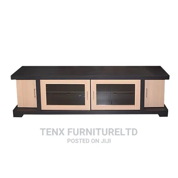 TV Cabinet With 2 Glass Doors