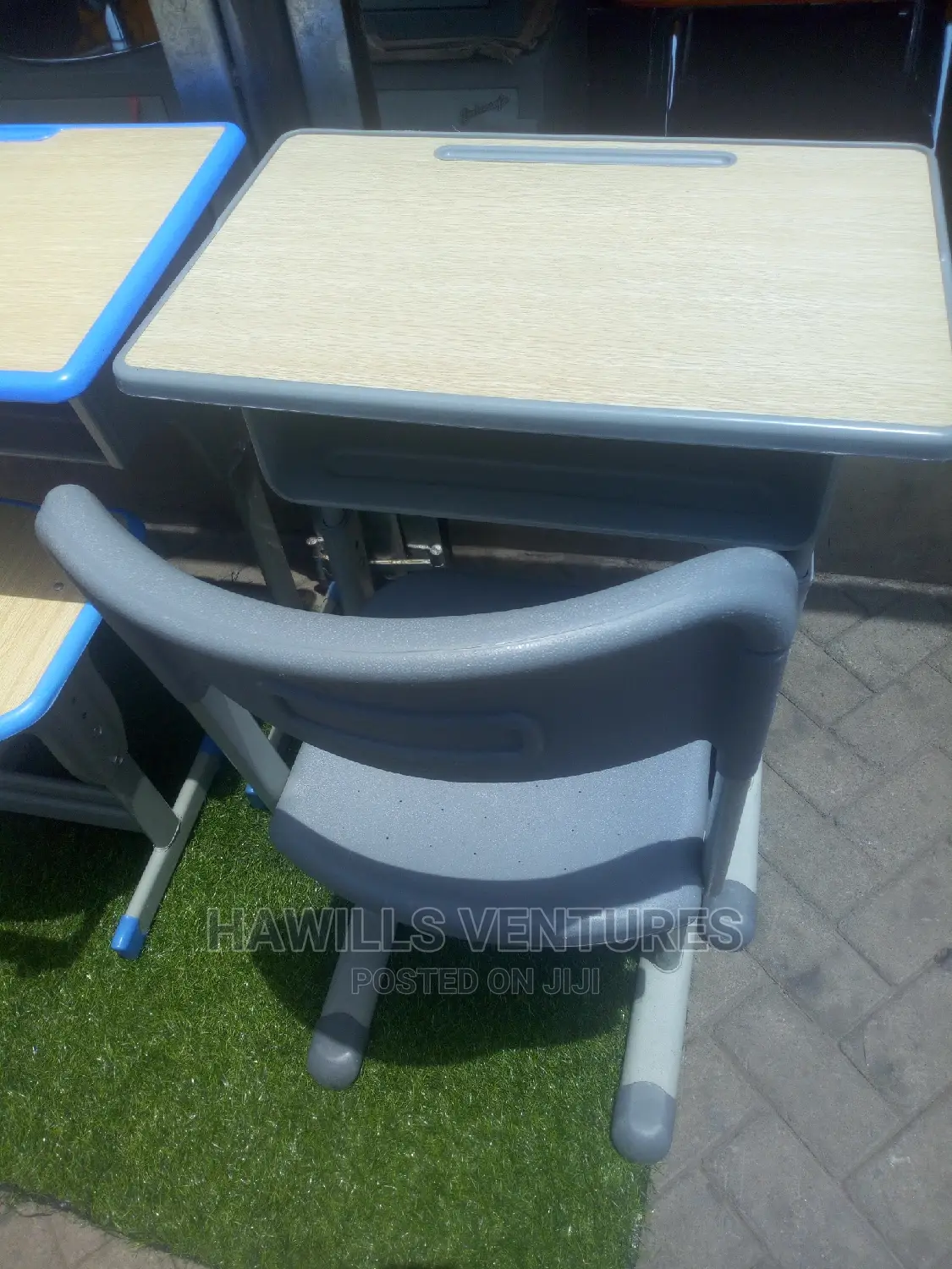 Gray Study Desk