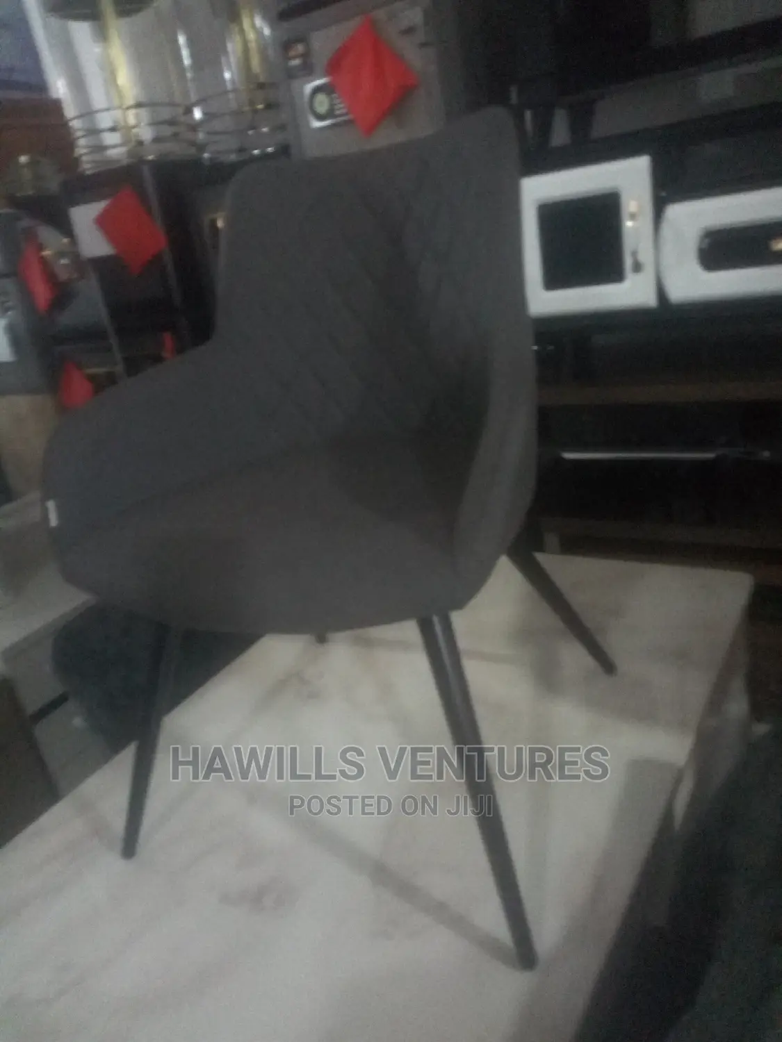 Fabric/ Metal Legs Chair