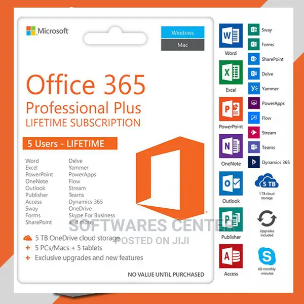 Office 365 Lifetime for 5 PC/MAC