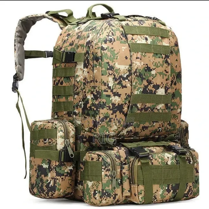 50L Tactical Backpack 4 In 1 Military Bags Army Backpack