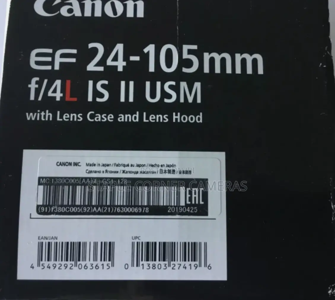 Canon Ef 24-105mm F/4l Is Ii Usm Lens