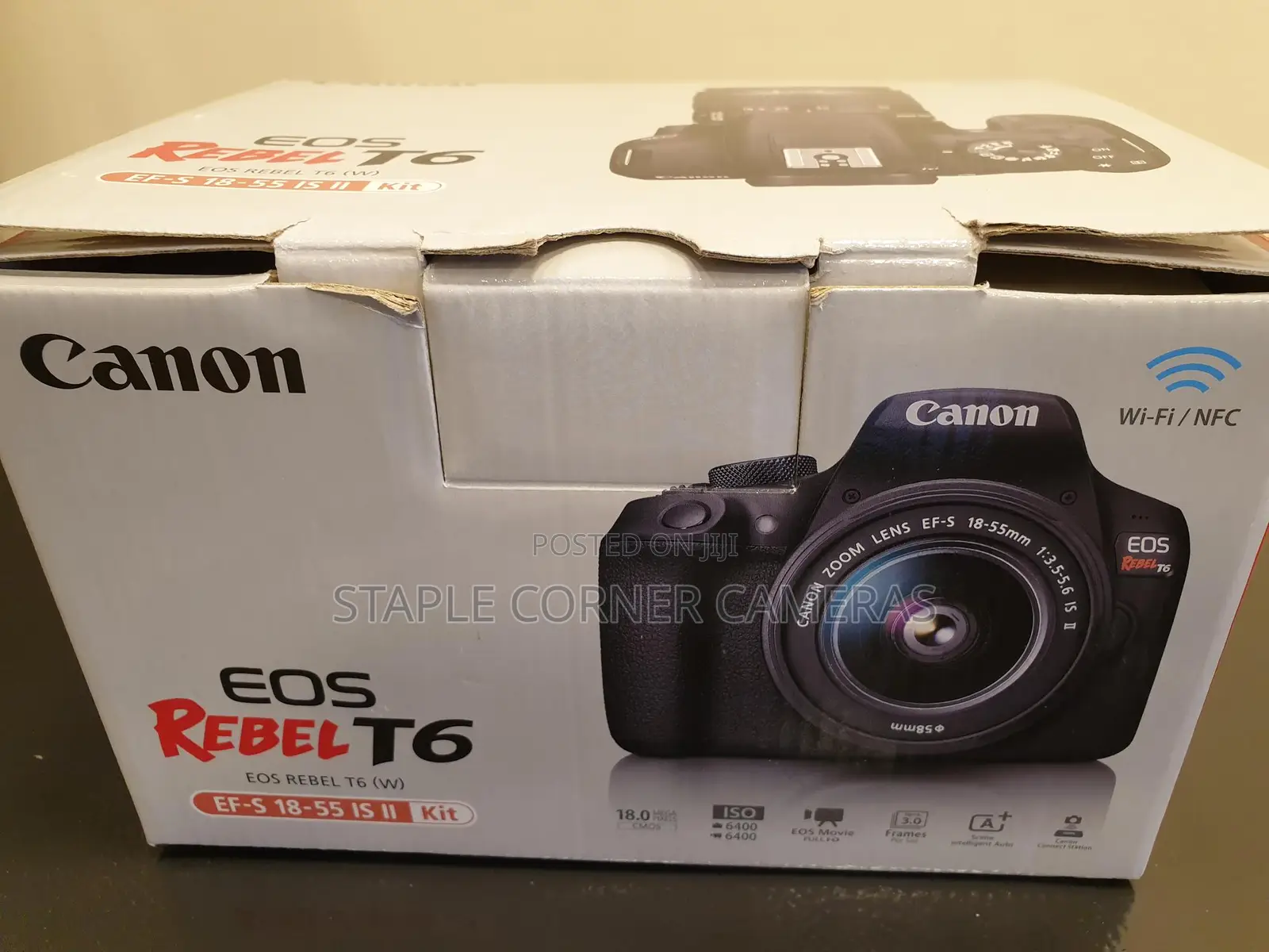 New Canon EOS T6 Digital Camera + 18-55mm Is Ii Lens