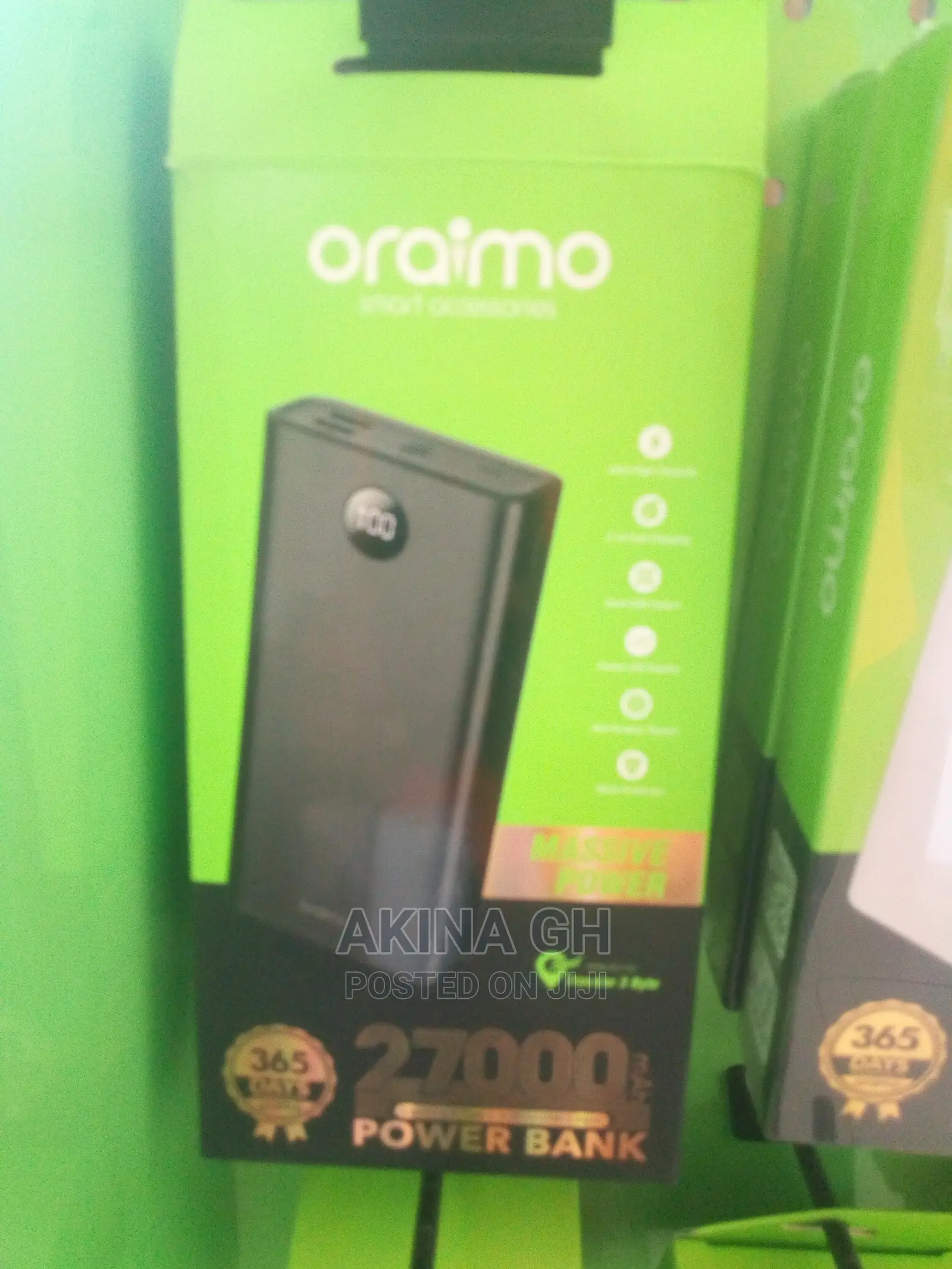 Oraimo 12w Fast Charging Power Bank 27000mah Opb-P5271