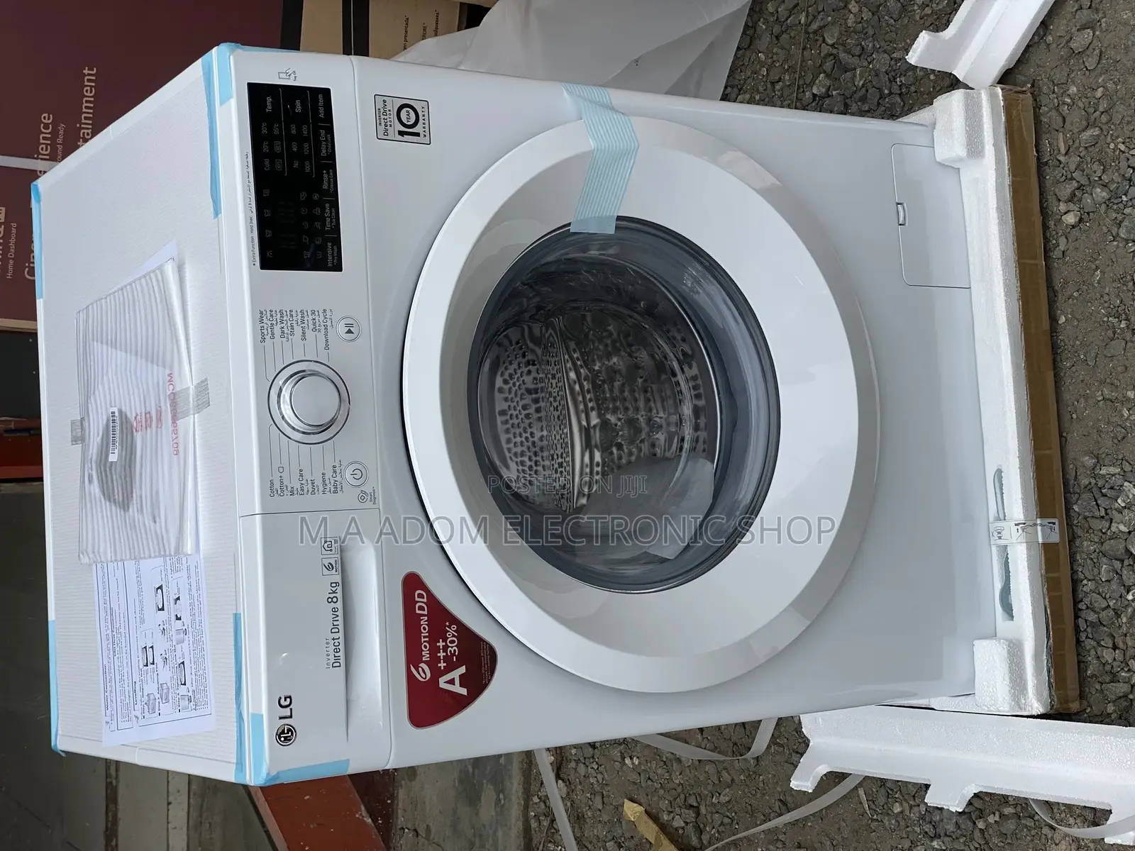 White Color Lg 8k Full Automatic Washing Machine