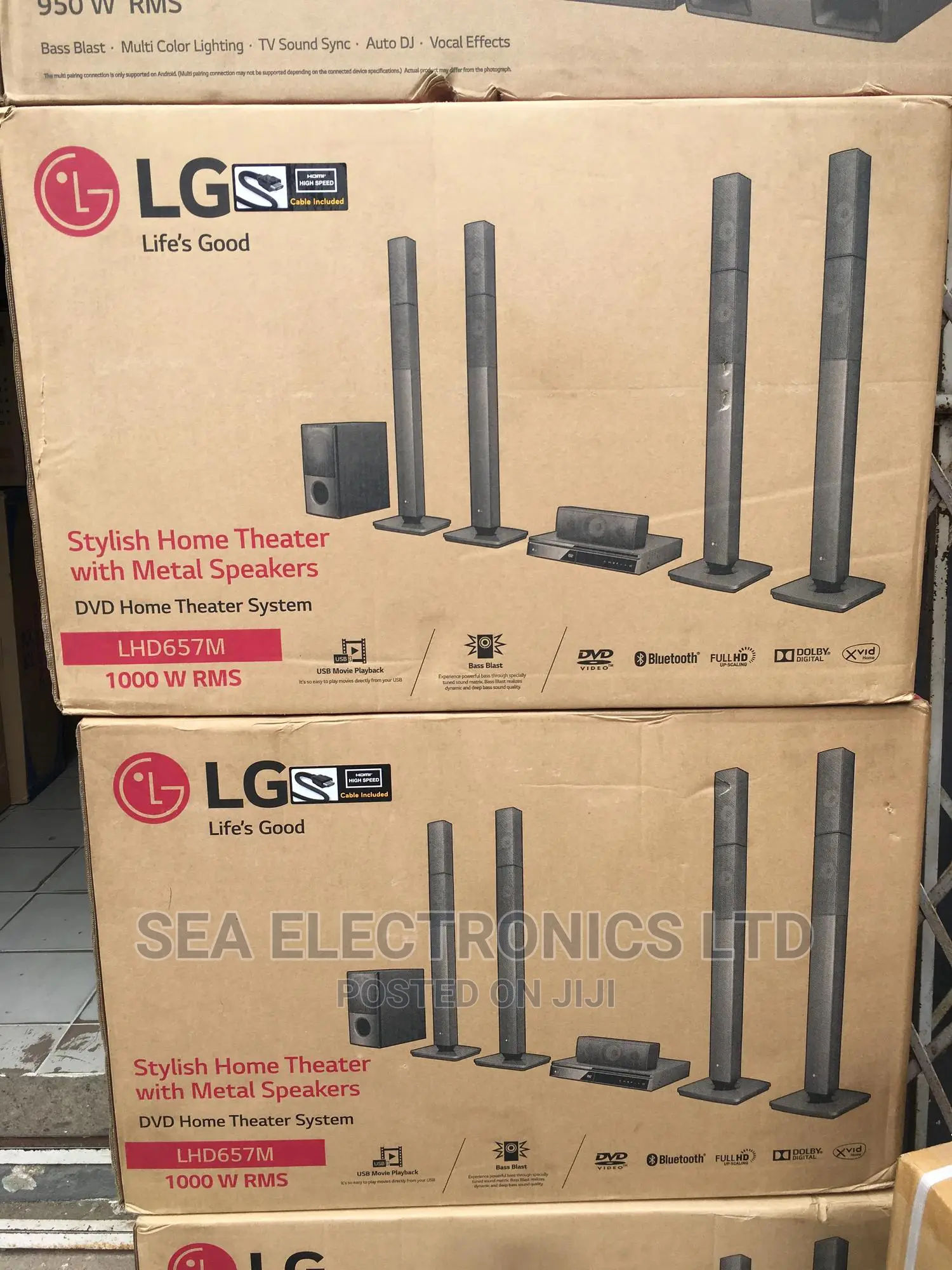 Lg Lhd657 Home Theatre - 5.1 Channel, 1000w, Tall Boy