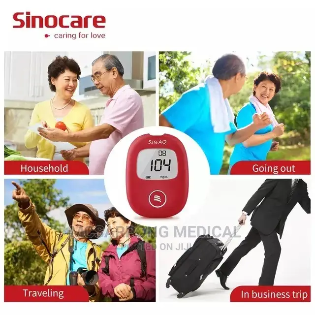 Blood Sugar Monitoring GLUCOMETER With 50 Strips and Lancet