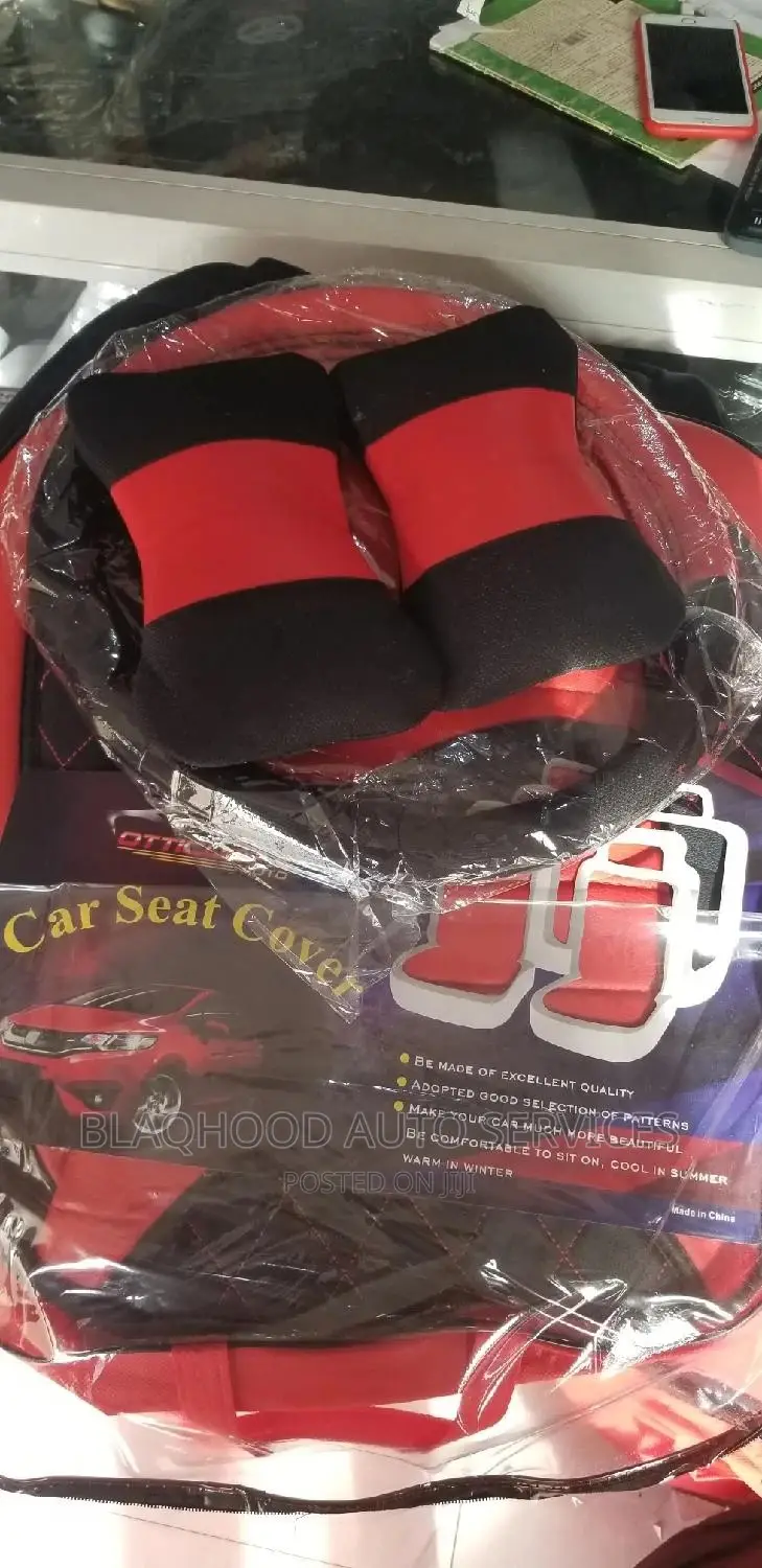 Leather Seat Covers With Steering Cover for Cars Available