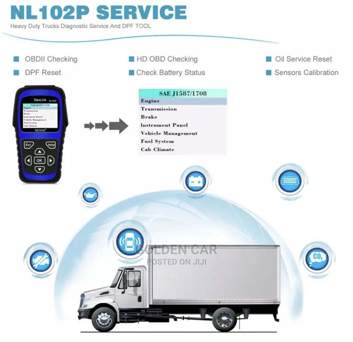 Nexas NL102P OBD2 Heavy Duty Truck Diagnostic Scanner