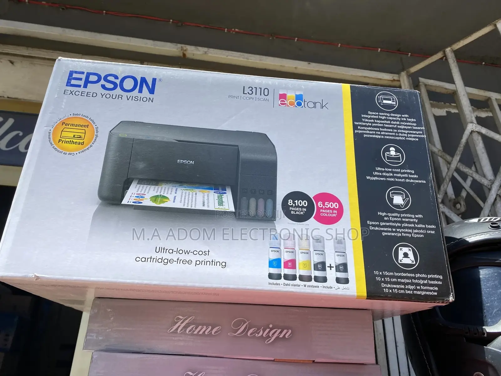 Up to 8100 Black Pages With Epson 3in1 Eco Ink Tank Printer