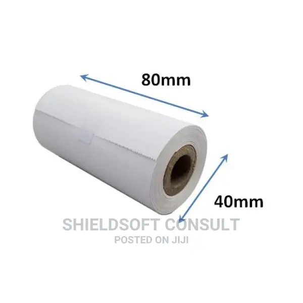 Thermal Paper Roll (80mmx40mm - Box of 100pcs)