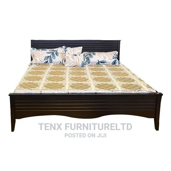 Bed King Size Wooden Brown