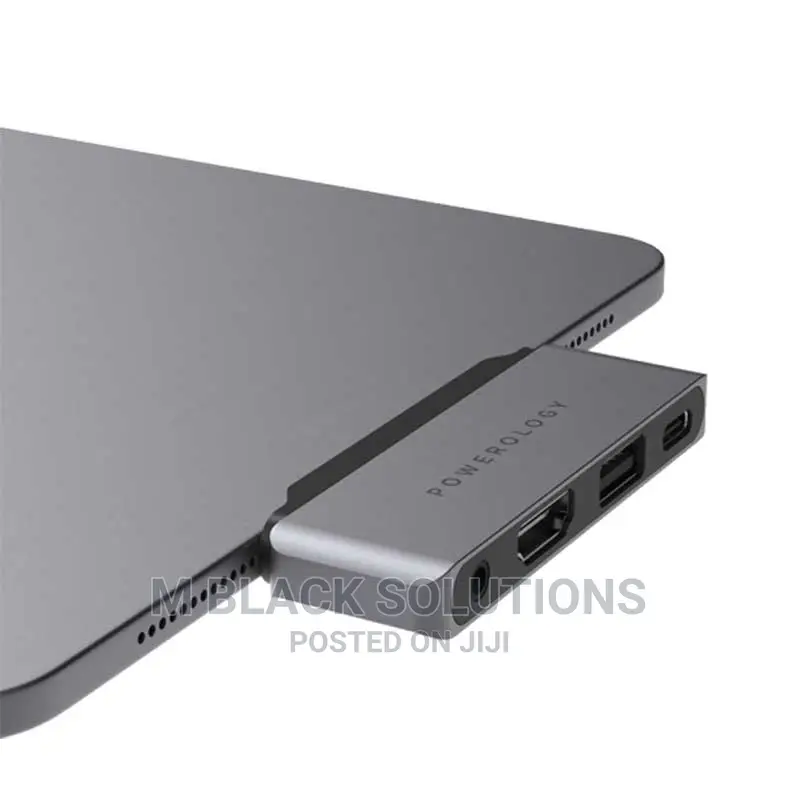 Powerology 4 in 1 USB-C Hub With HDMI USB Aux