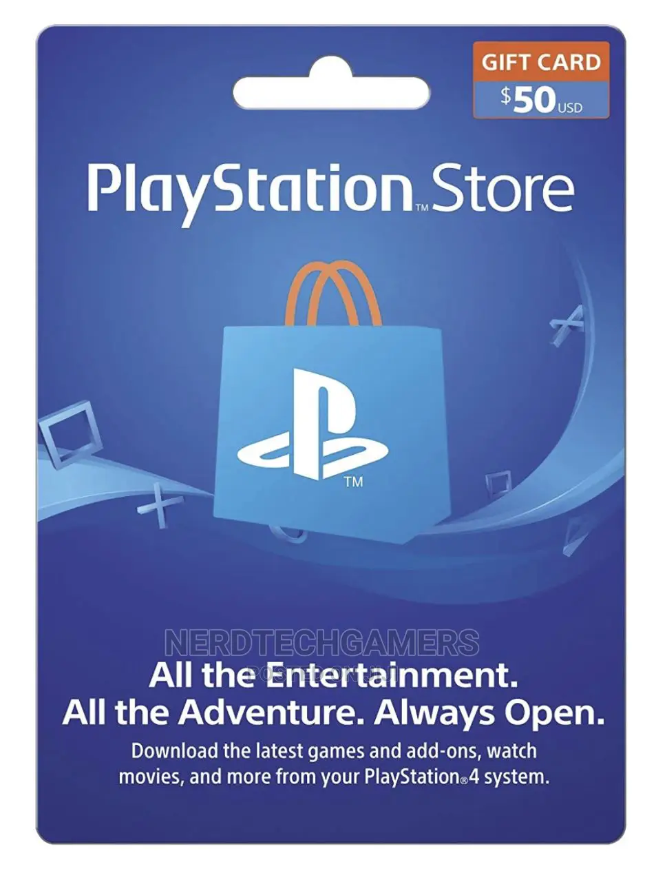 $50 Playstation Store Gift Card