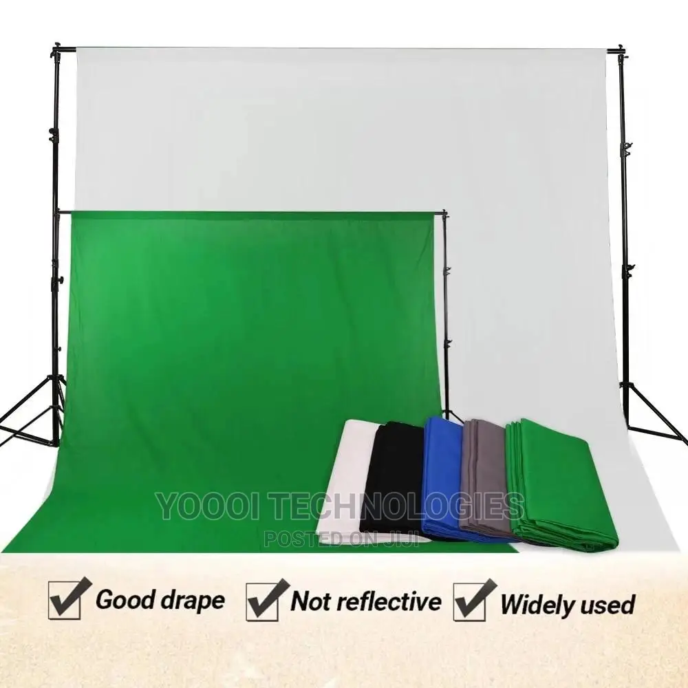 10ft Heavy Duty Back Ground Stand 3x3m Backdrop Cloth Set