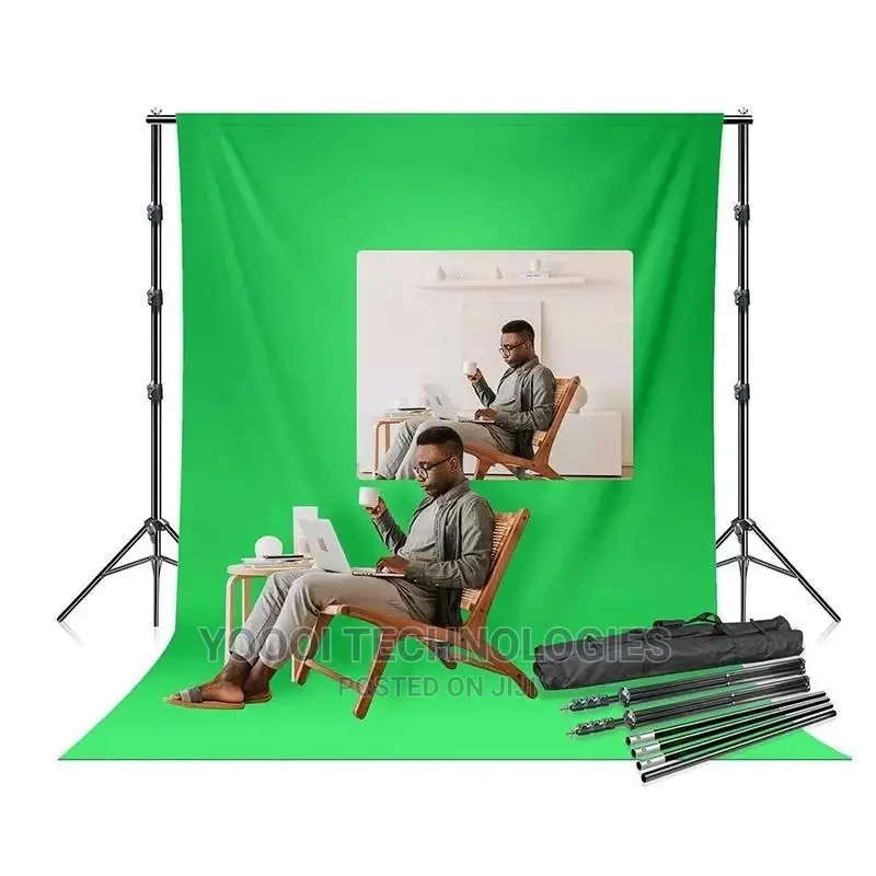 10ft Heavy Duty Back Ground Stand 3x3m Backdrop Cloth Set