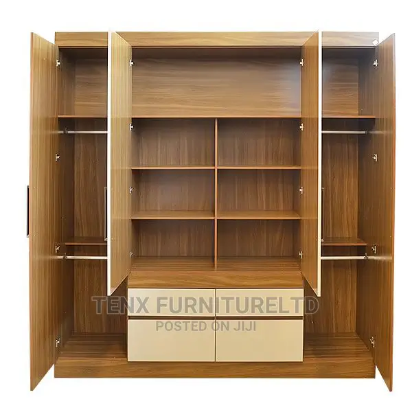 Wardrobe 4drs 4drws (Almond White)