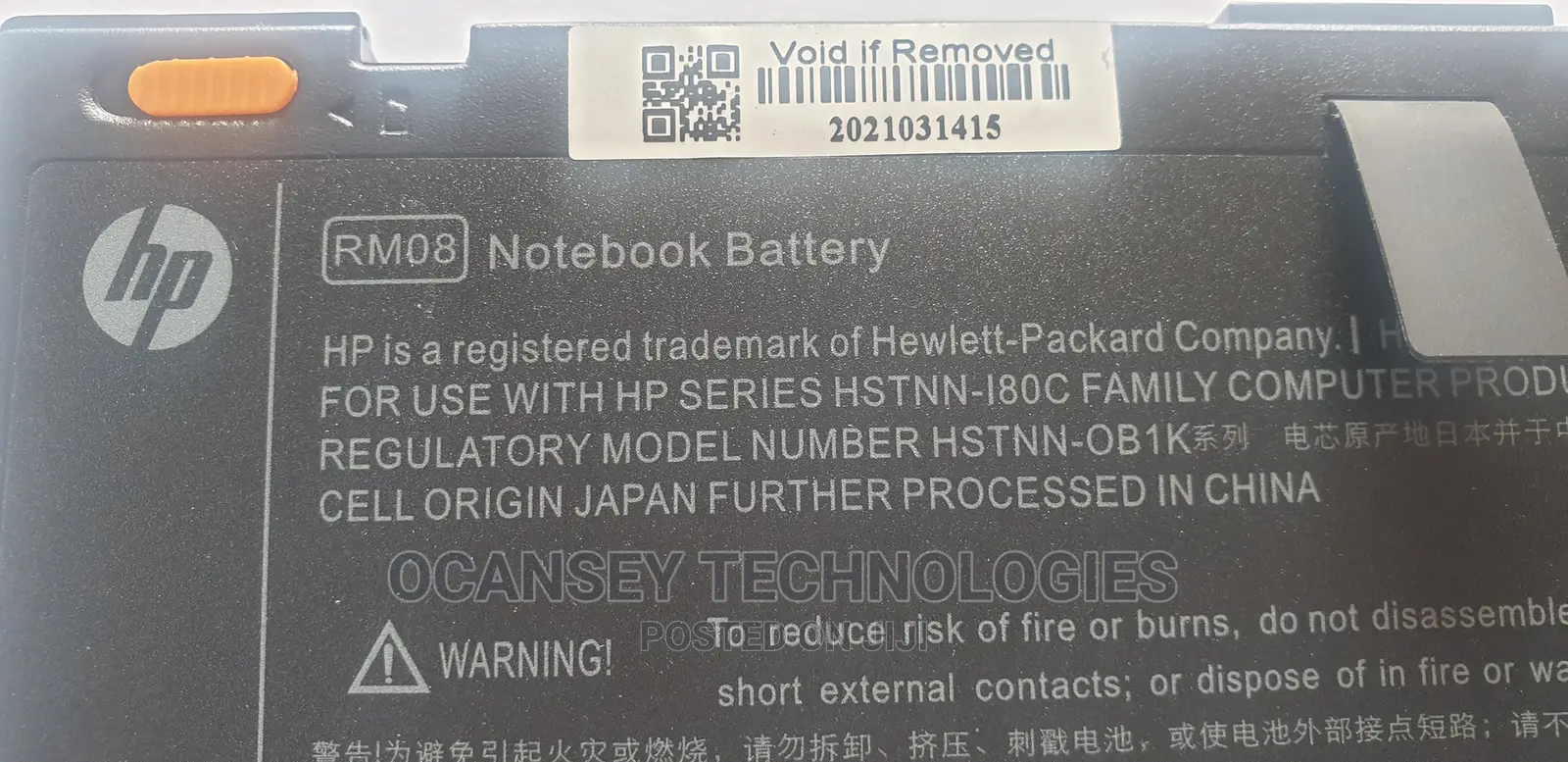 Original Hp Battery Rm08 for Hp Envy 14 HSTNN-I80c350