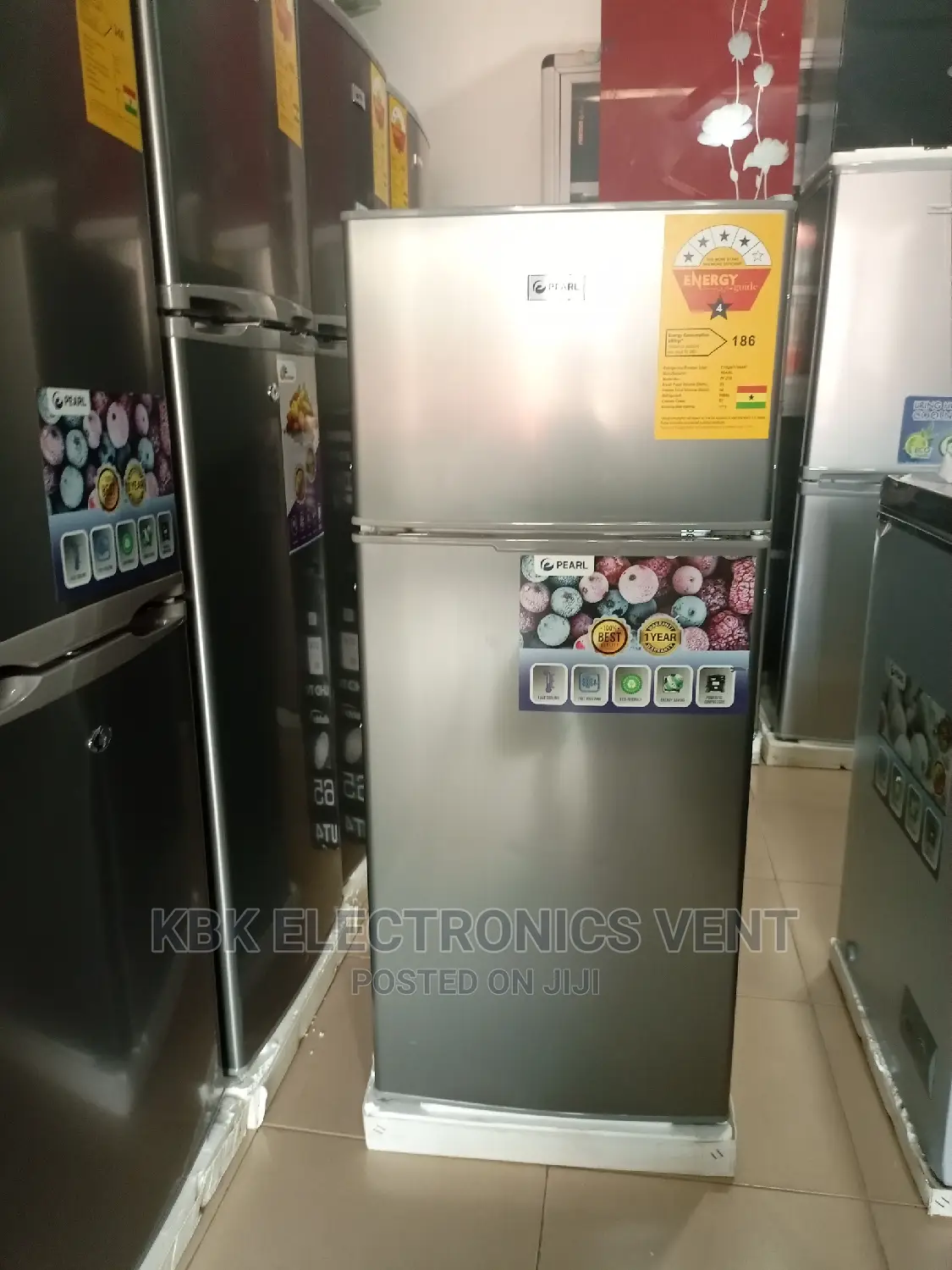 Pearl 135ltr Double Door Refrigerator