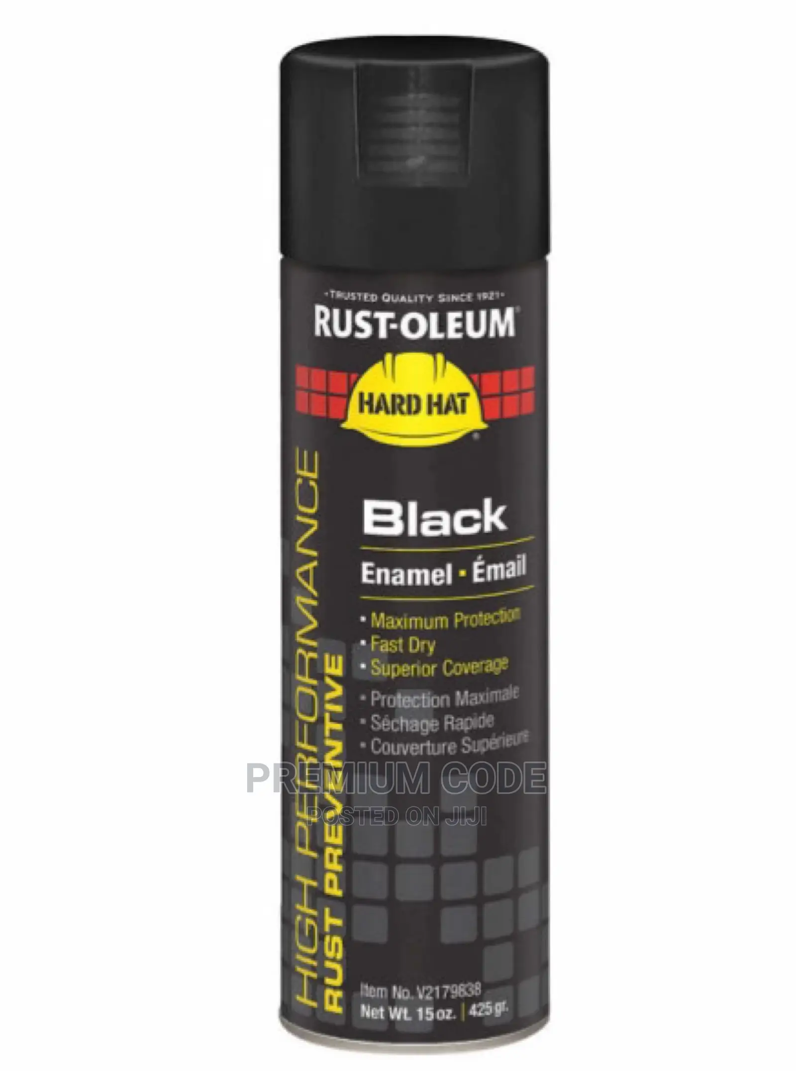 Enamel Flat Black Spray Paint, Rust Preventive