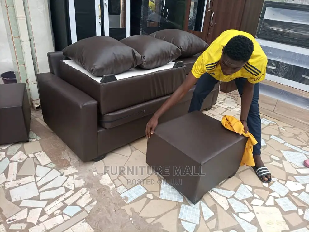 Leather L Shape Sofa. Free Delivery