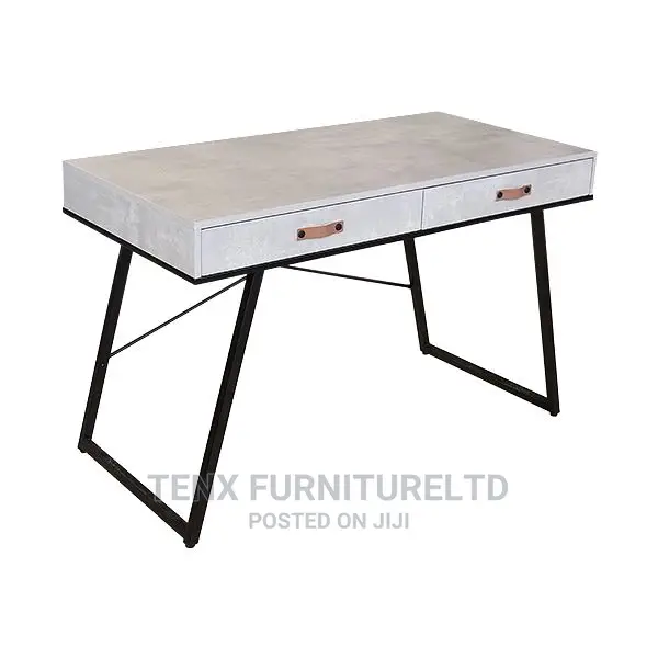 Computer Desk 2 Drawers (Beige)