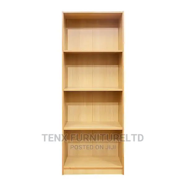 Bookcase Wooden Free Standing Light Brown