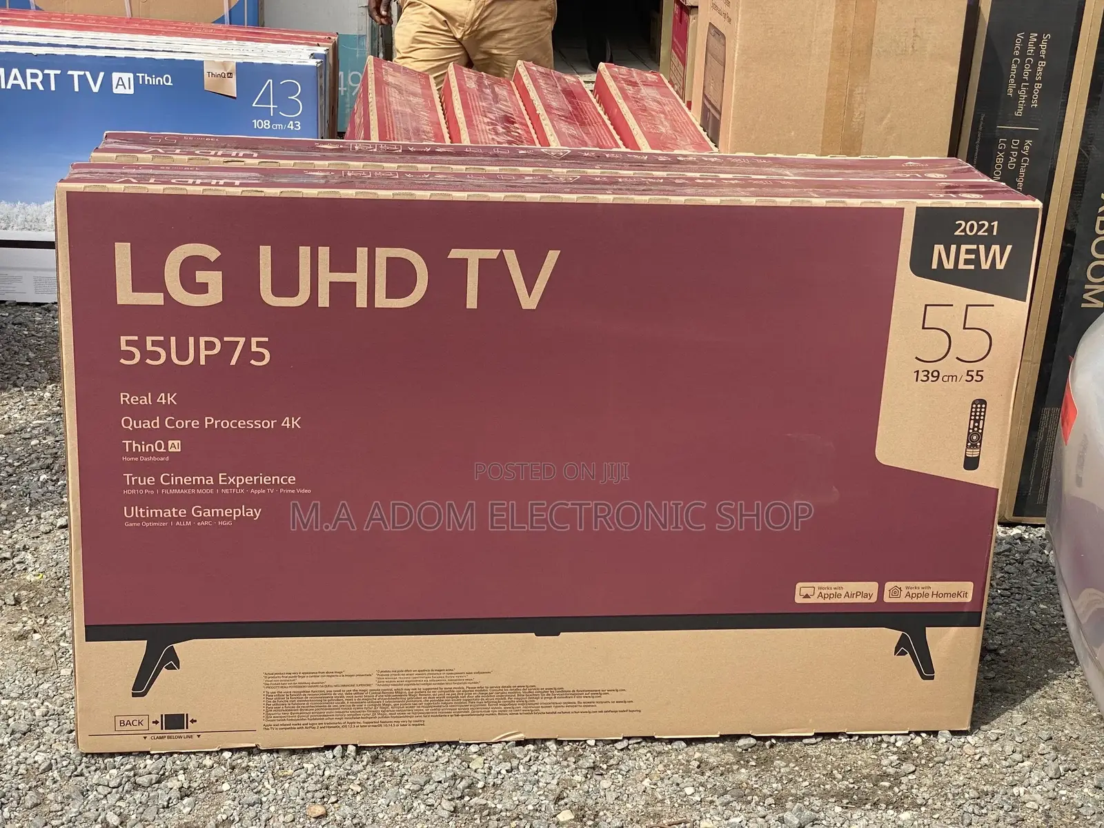 New 2021 Model Lg 55” UHD 4K Smart Bluetooth Tv+Magic Wand