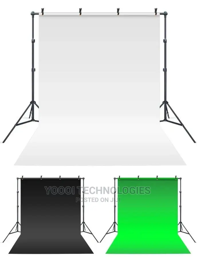 10ft Background Stand With 3pcs 3x6m Backdrop