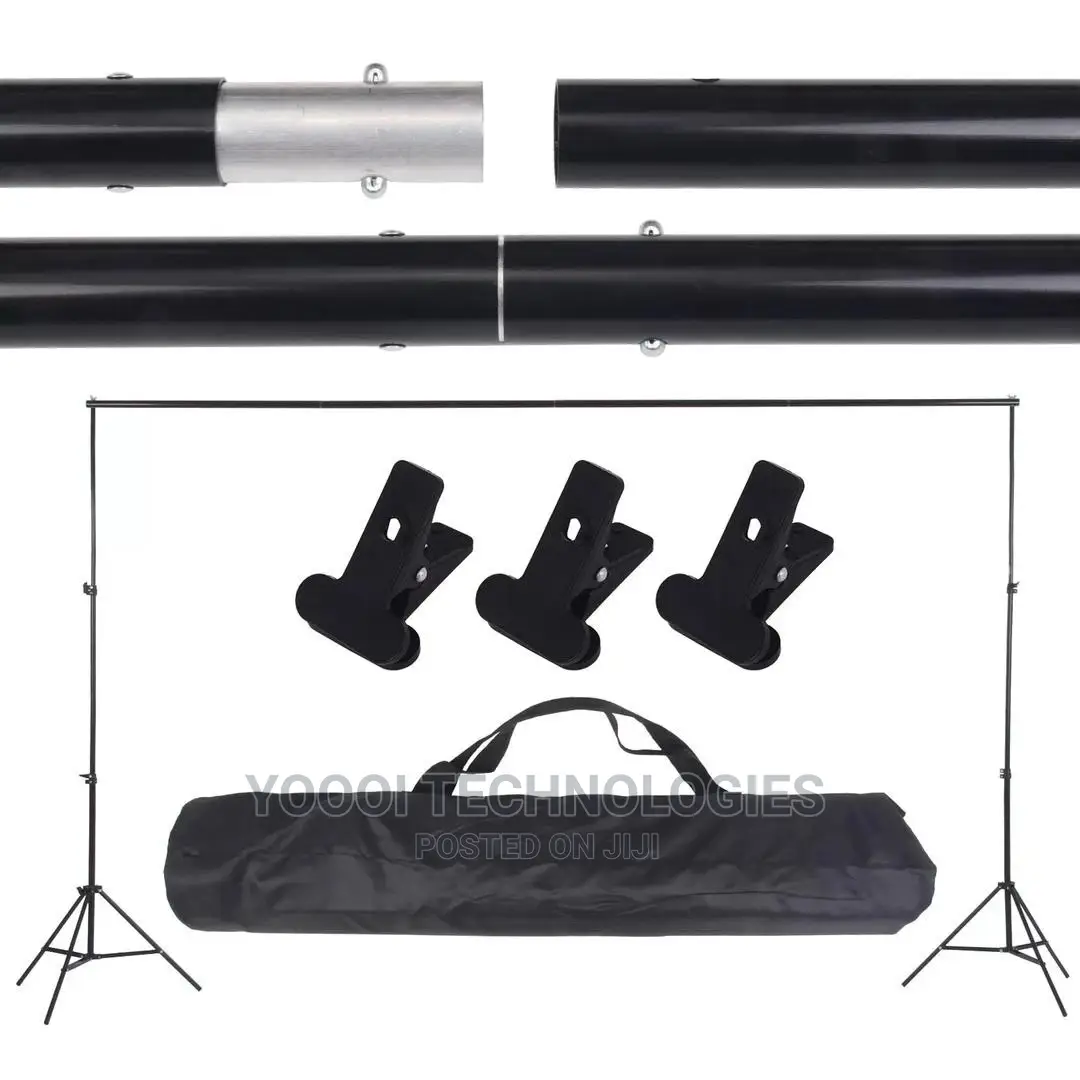 10ft Background Stand With 3pcs 3x6m Backdrop