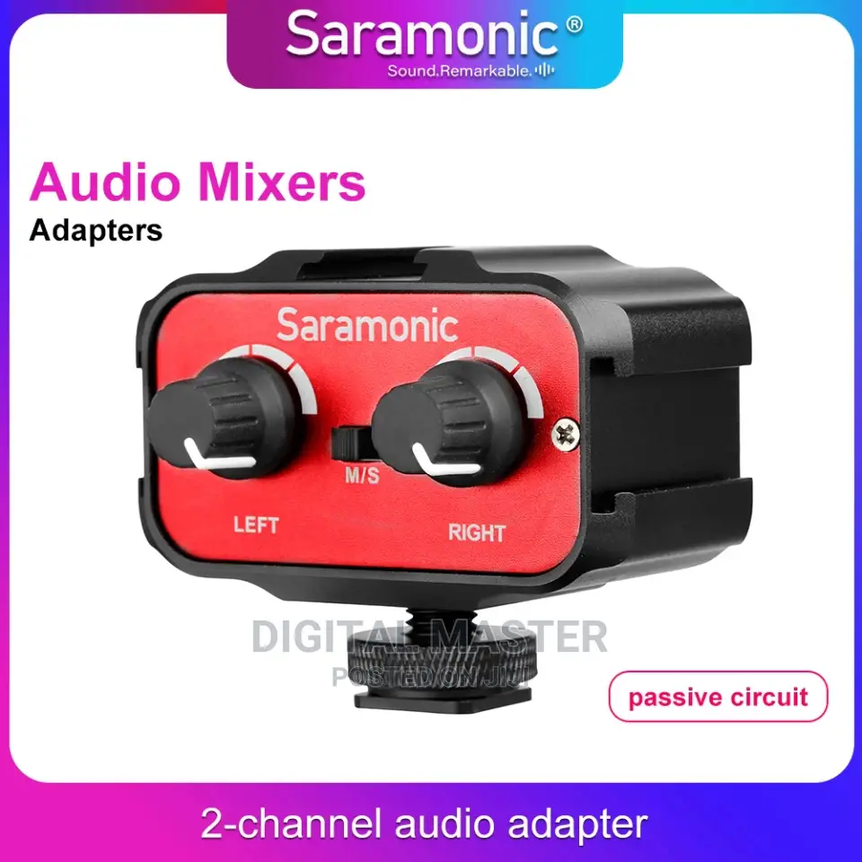 Two Channel Audio Adaptor (Saramonic Sr-Ax100)