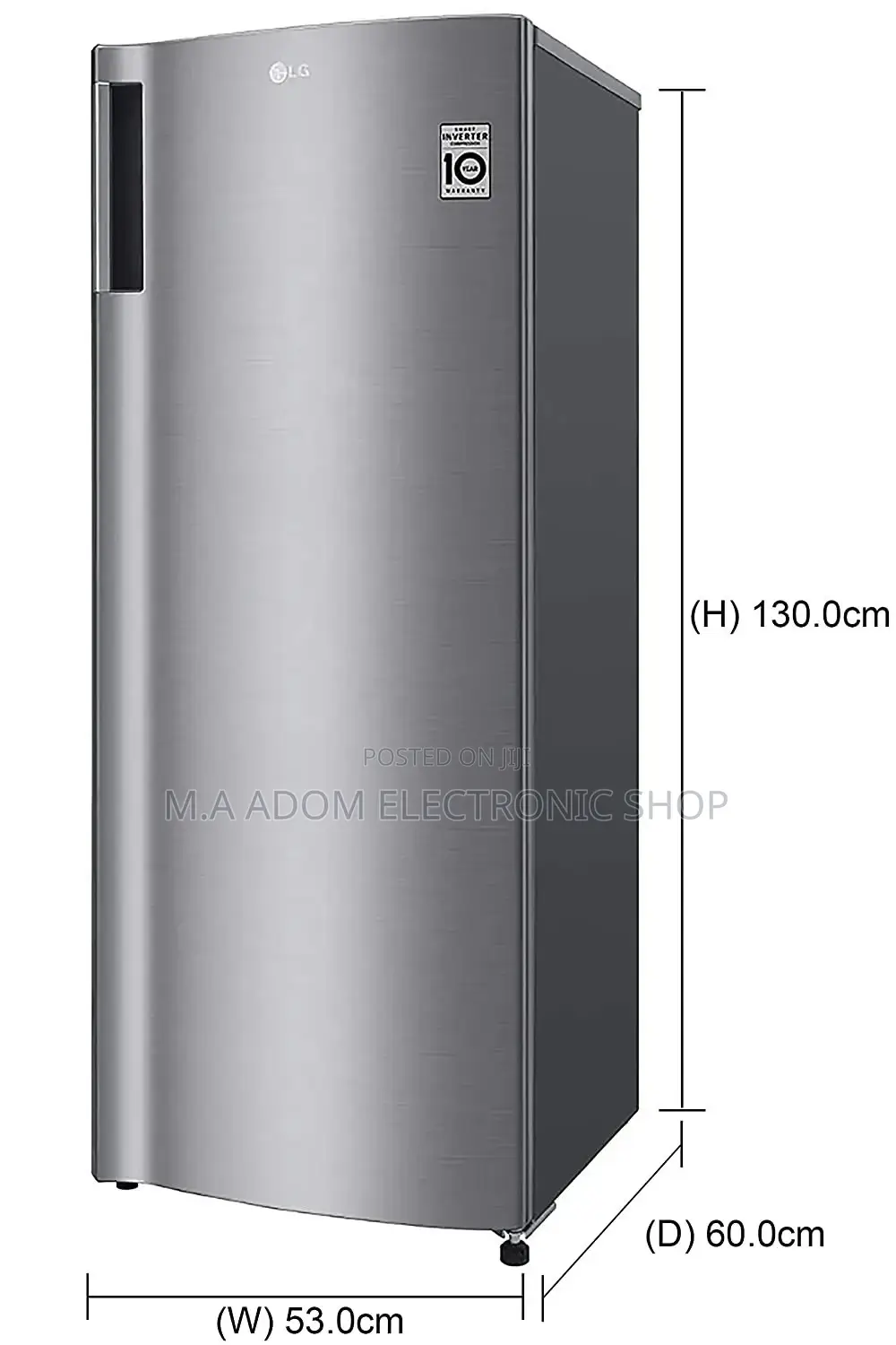LG 171 L Inverter Direct-Cool Single Door Freezer (GN-304SLB