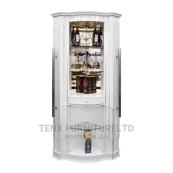 Bar Display Cabinet White